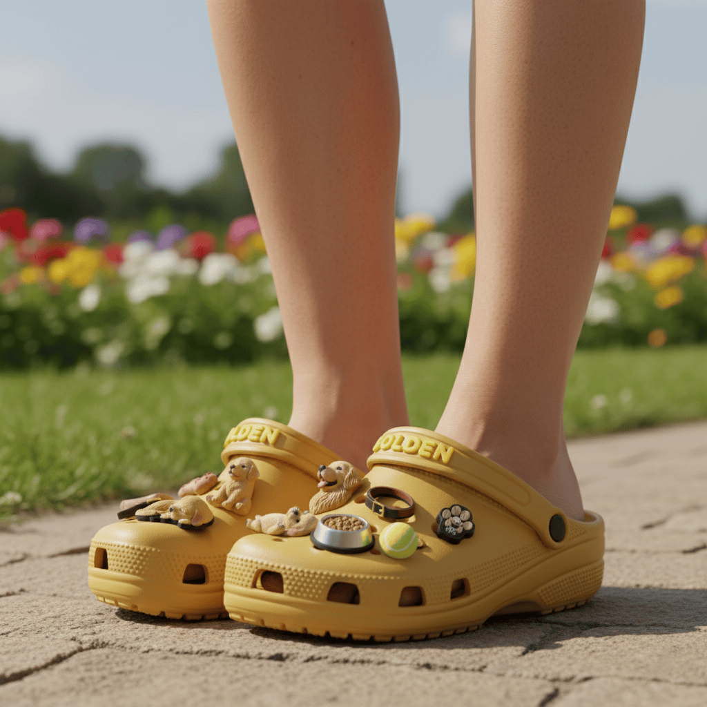 Golden Retriever Premium Clogs HTTT