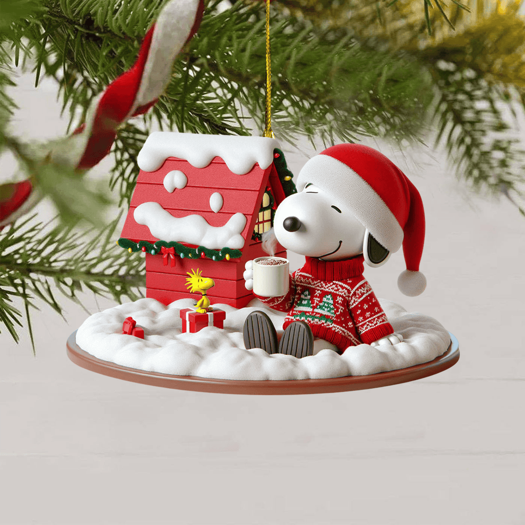 COMBO SNPY CHRISTMAS TREE TOPPER WITH ORNAMENT DAT