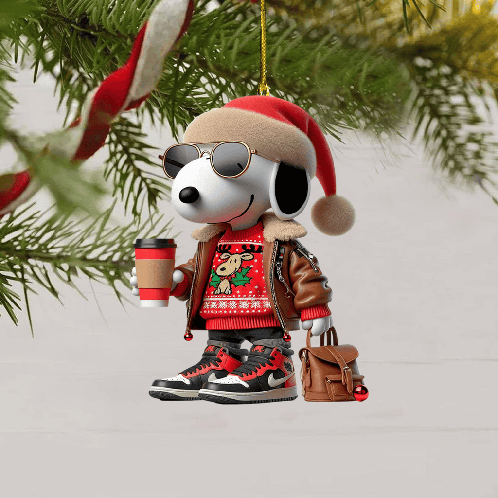 COMBO SNPY CHRISTMAS TREE TOPPER WITH ORNAMENT DAT