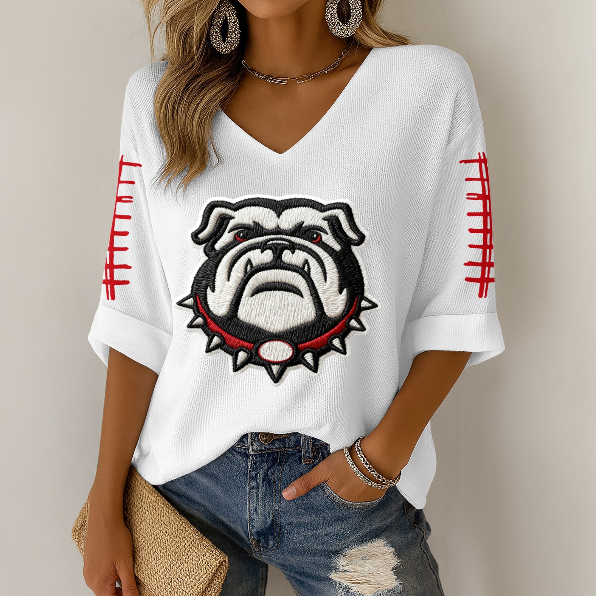 GGBD V-neck Long Sleeve Shirt DAT