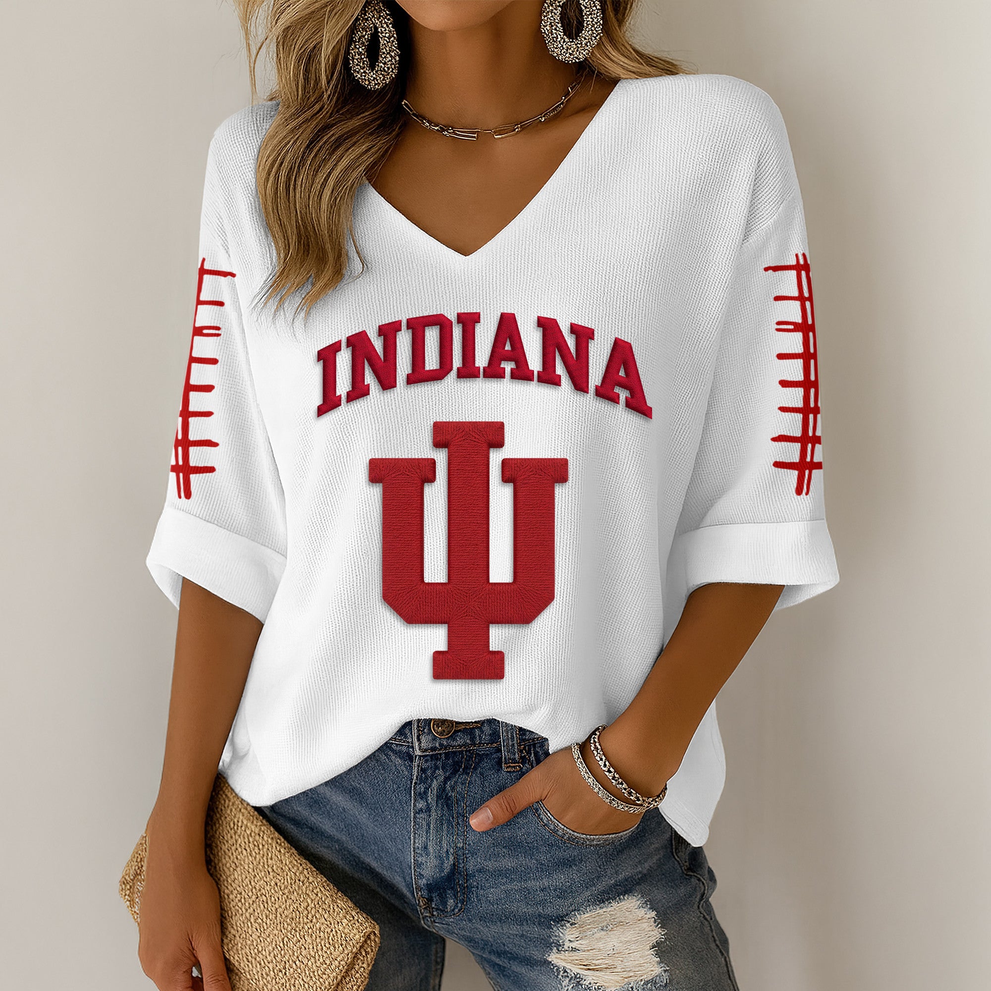 IDH V-neck Long Sleeve Shirt DAT