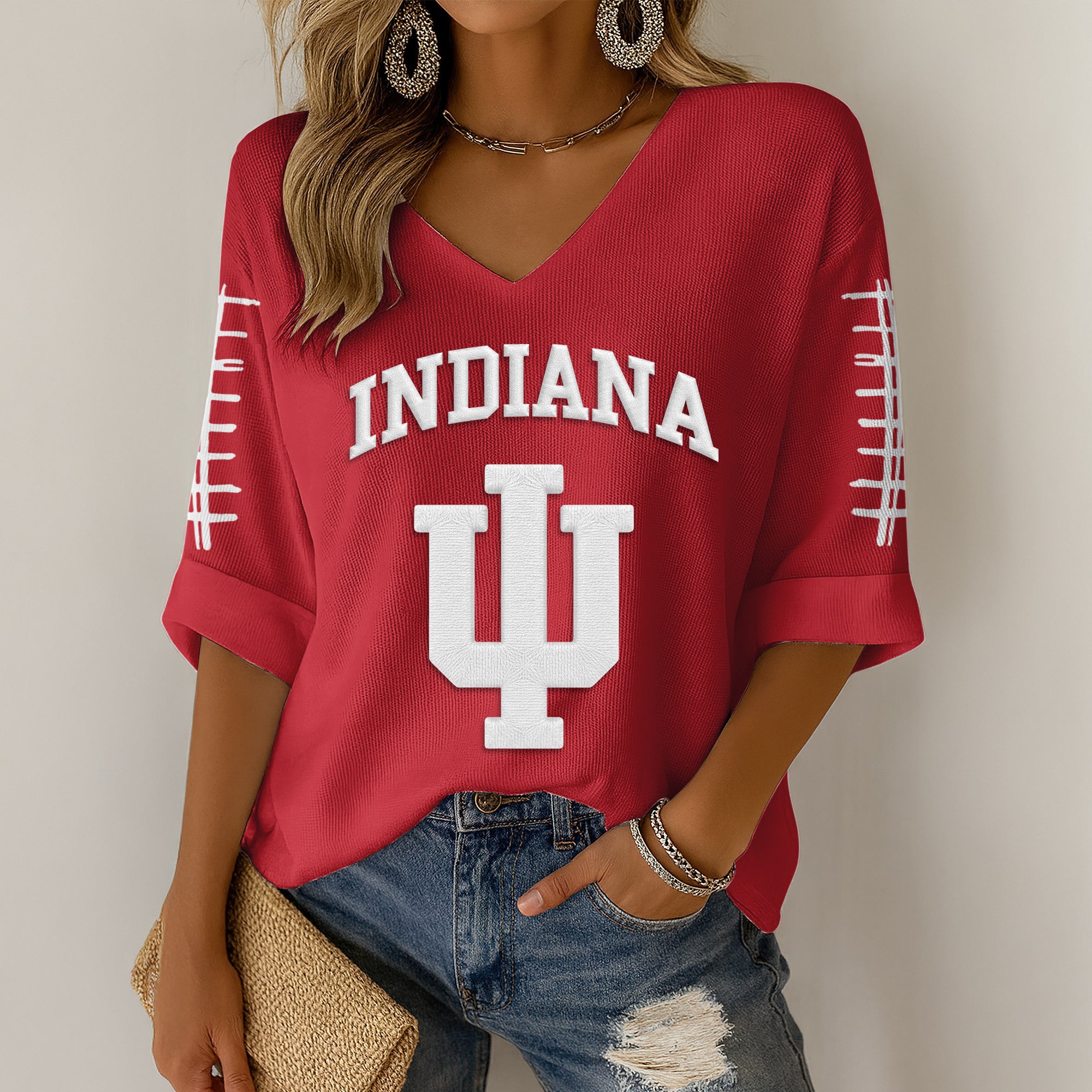 IDH V-neck Long Sleeve Shirt DAT