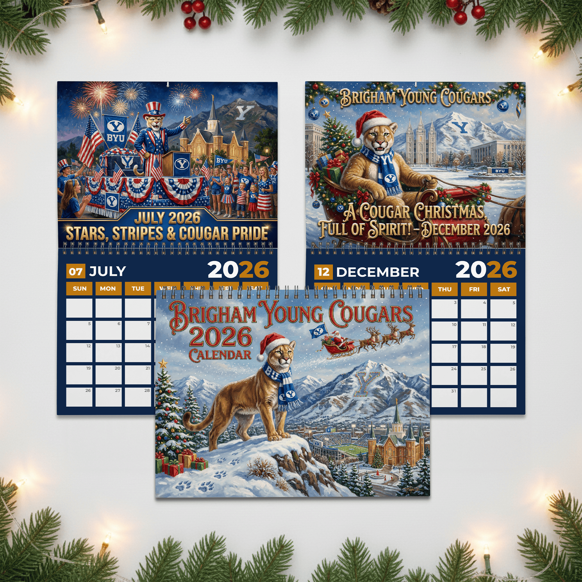 PREMIUM BYU 2026 CALENDAR LNTH