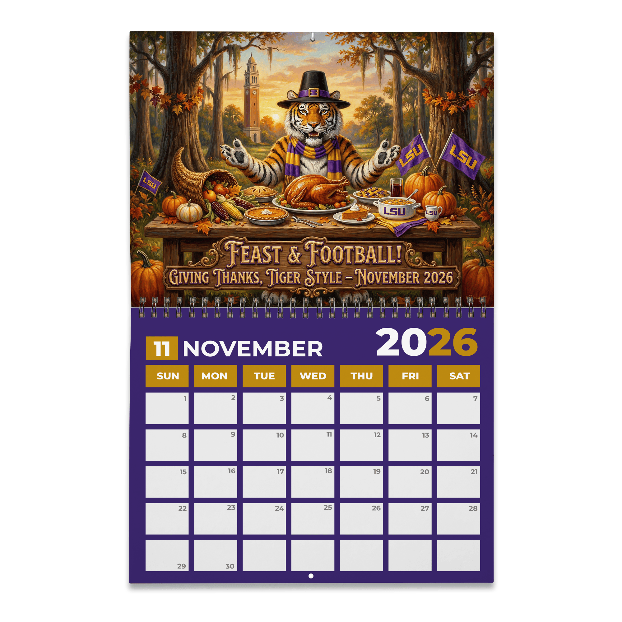PREMIUM LSU 2026 CALENDAR LNTH