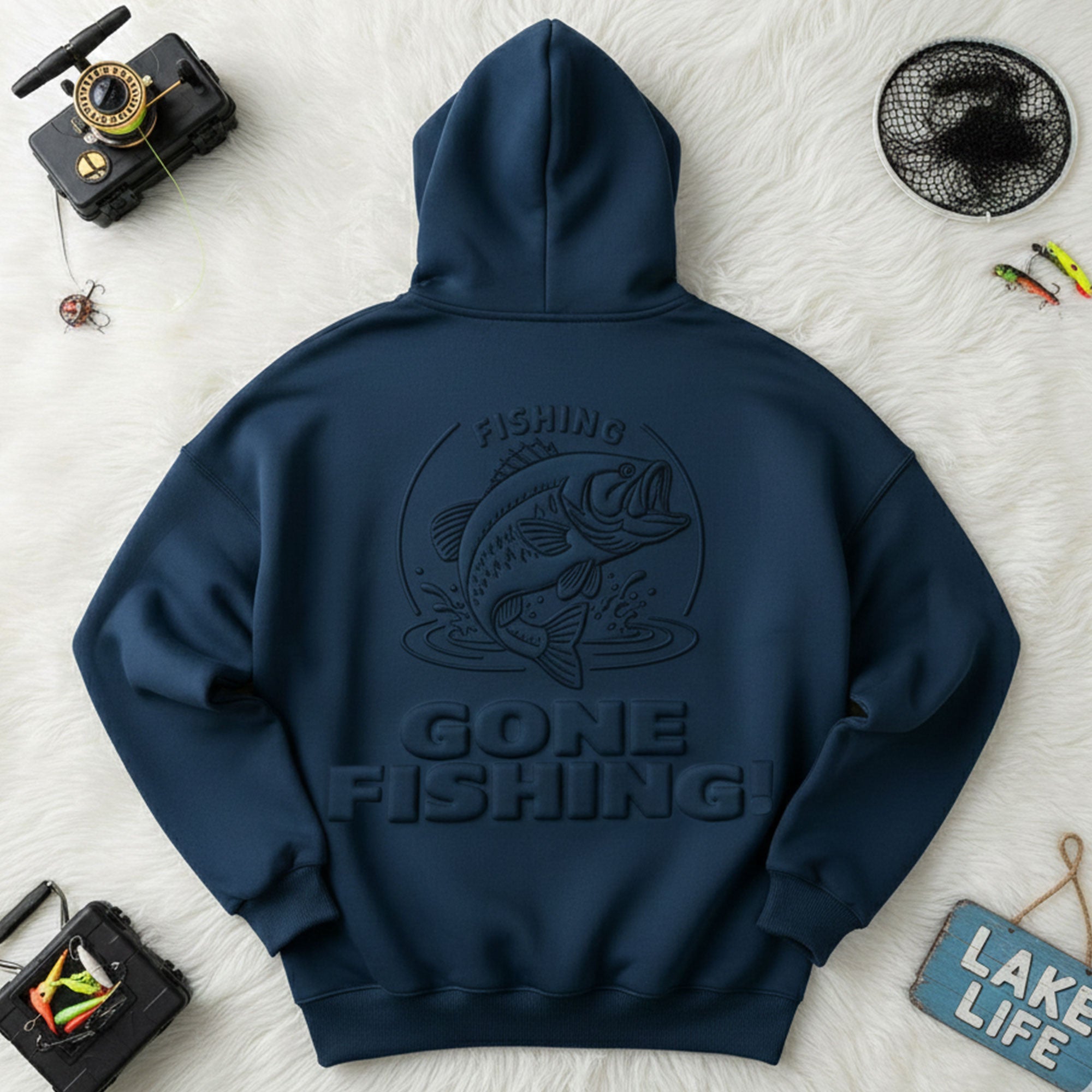 Premium FISH Embossed Hoodie HTTT
