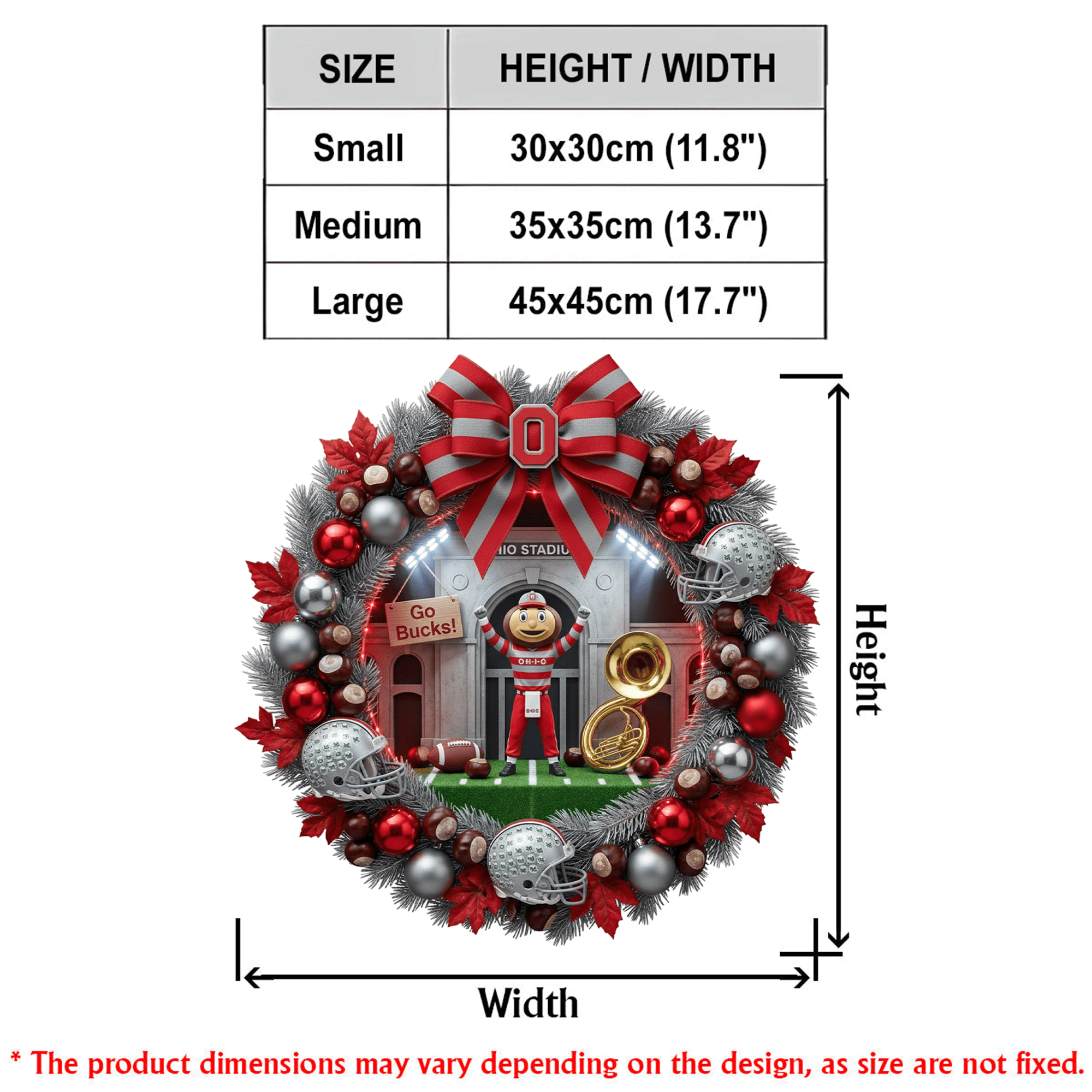 OSB Decorative Wreath LNTH