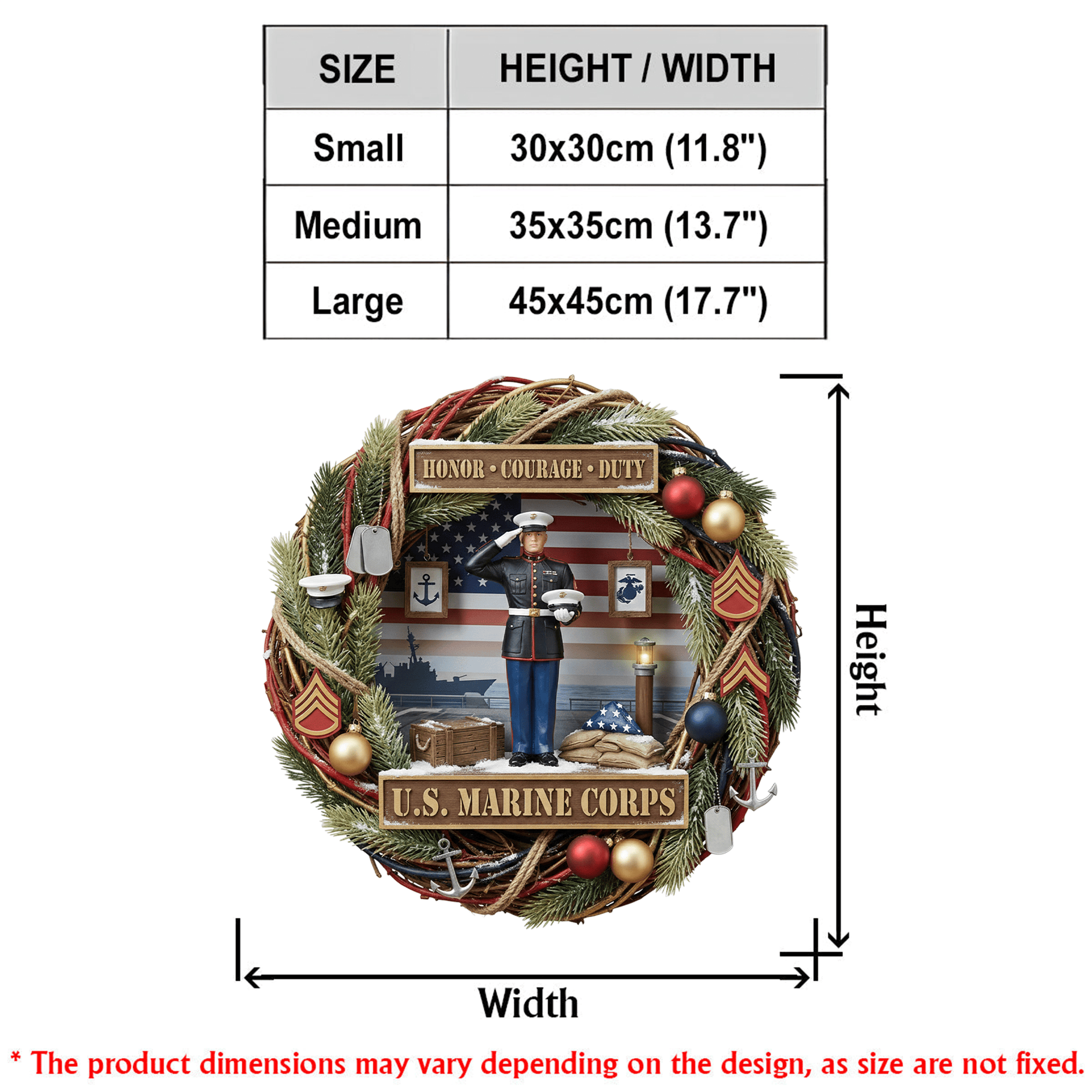 USMC Decorative Wreath LNTH