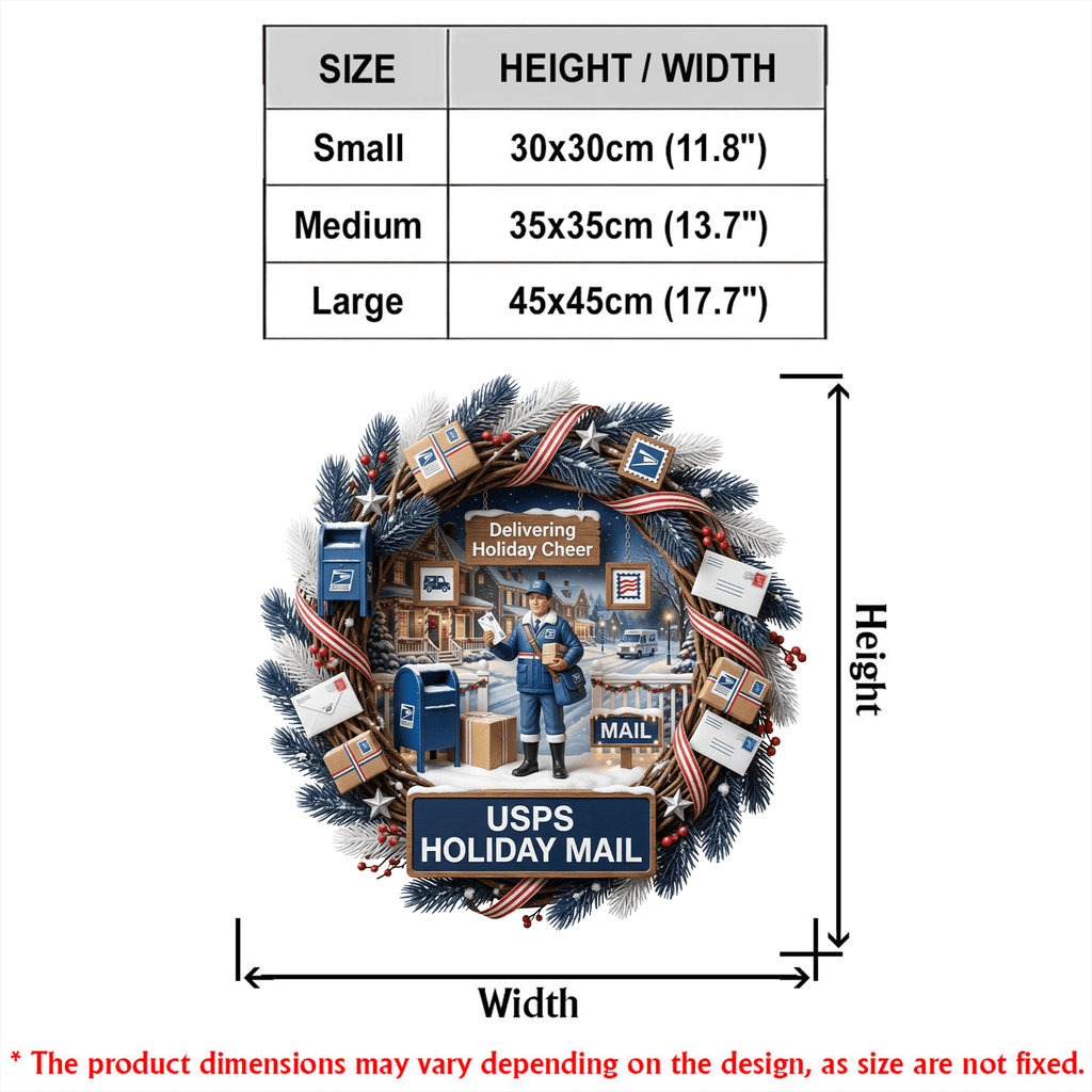 USPS Decorative Wreath LNTH