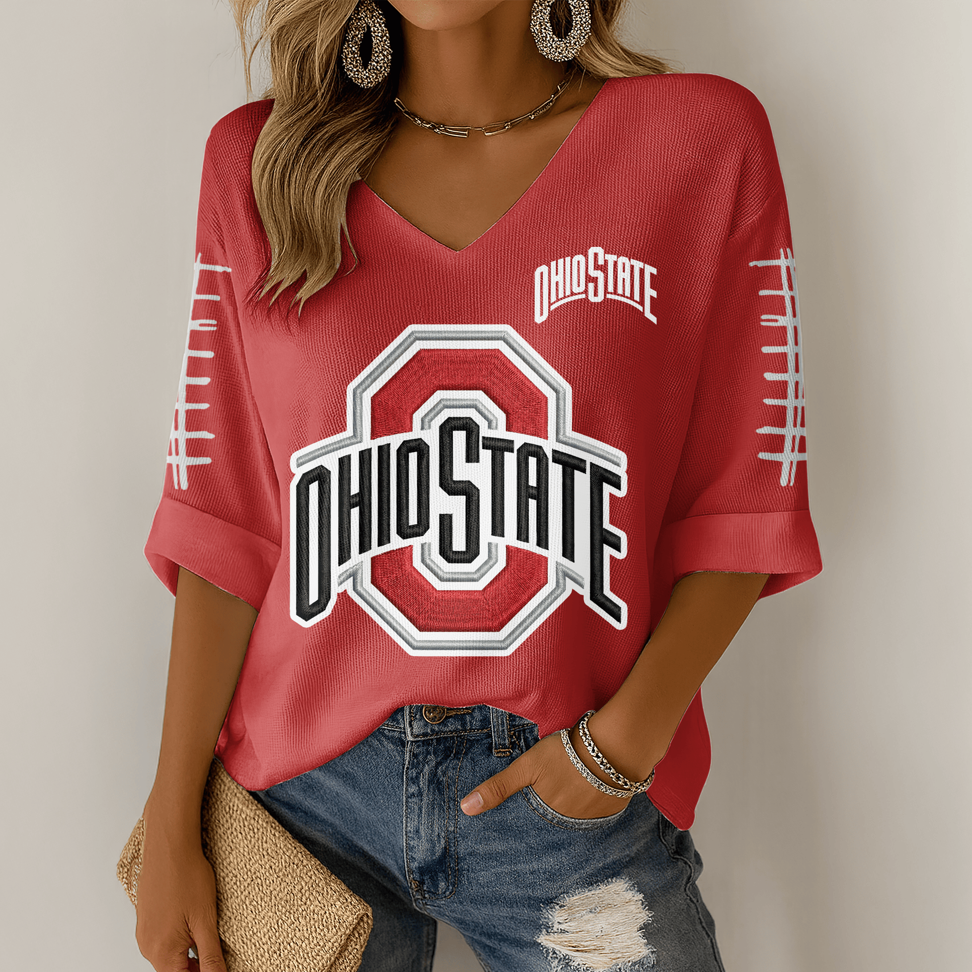 OSB V-neck Long Sleeve Shirt DAT