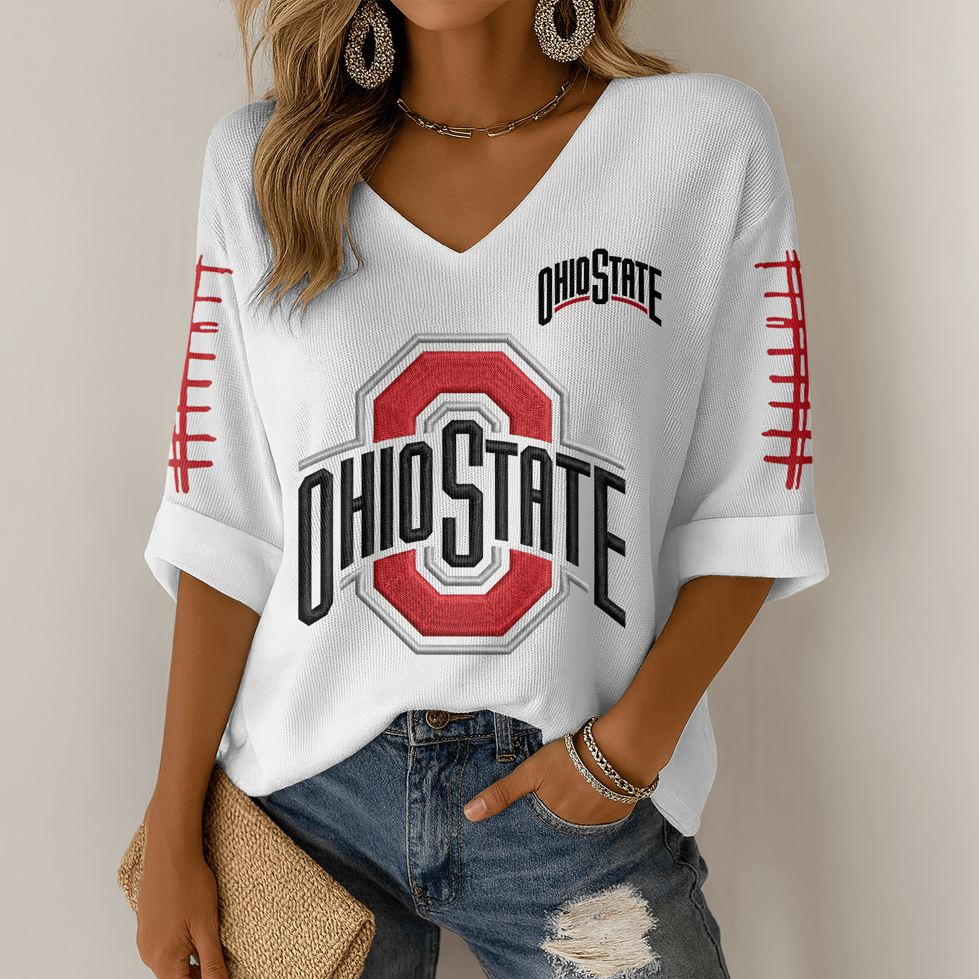 OSB V-neck Long Sleeve Shirt DAT