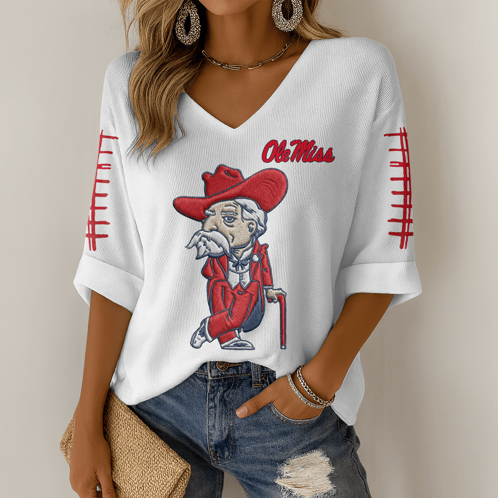 OMR V-neck Long Sleeve Shirt DAT