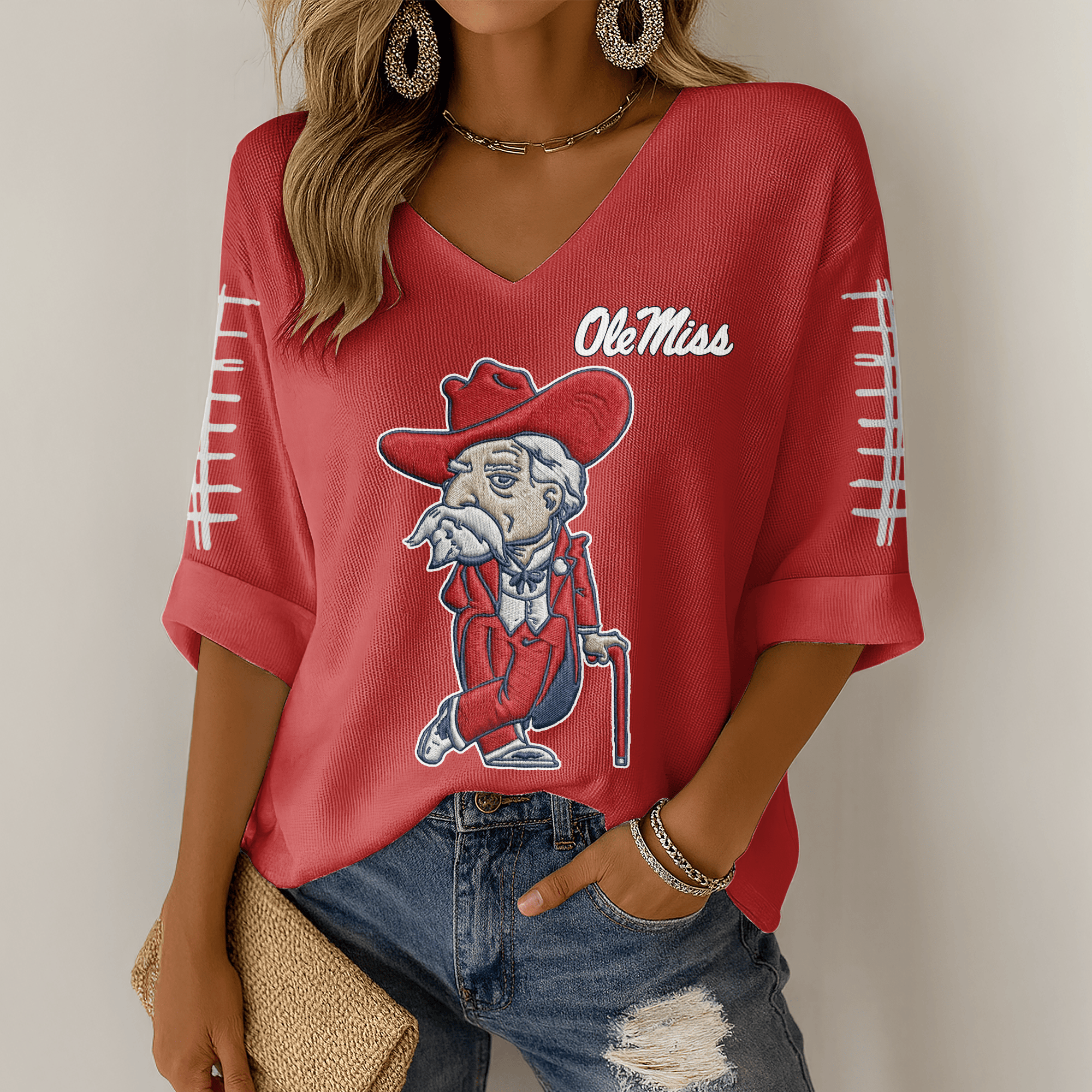 OMR V-neck Long Sleeve Shirt DAT