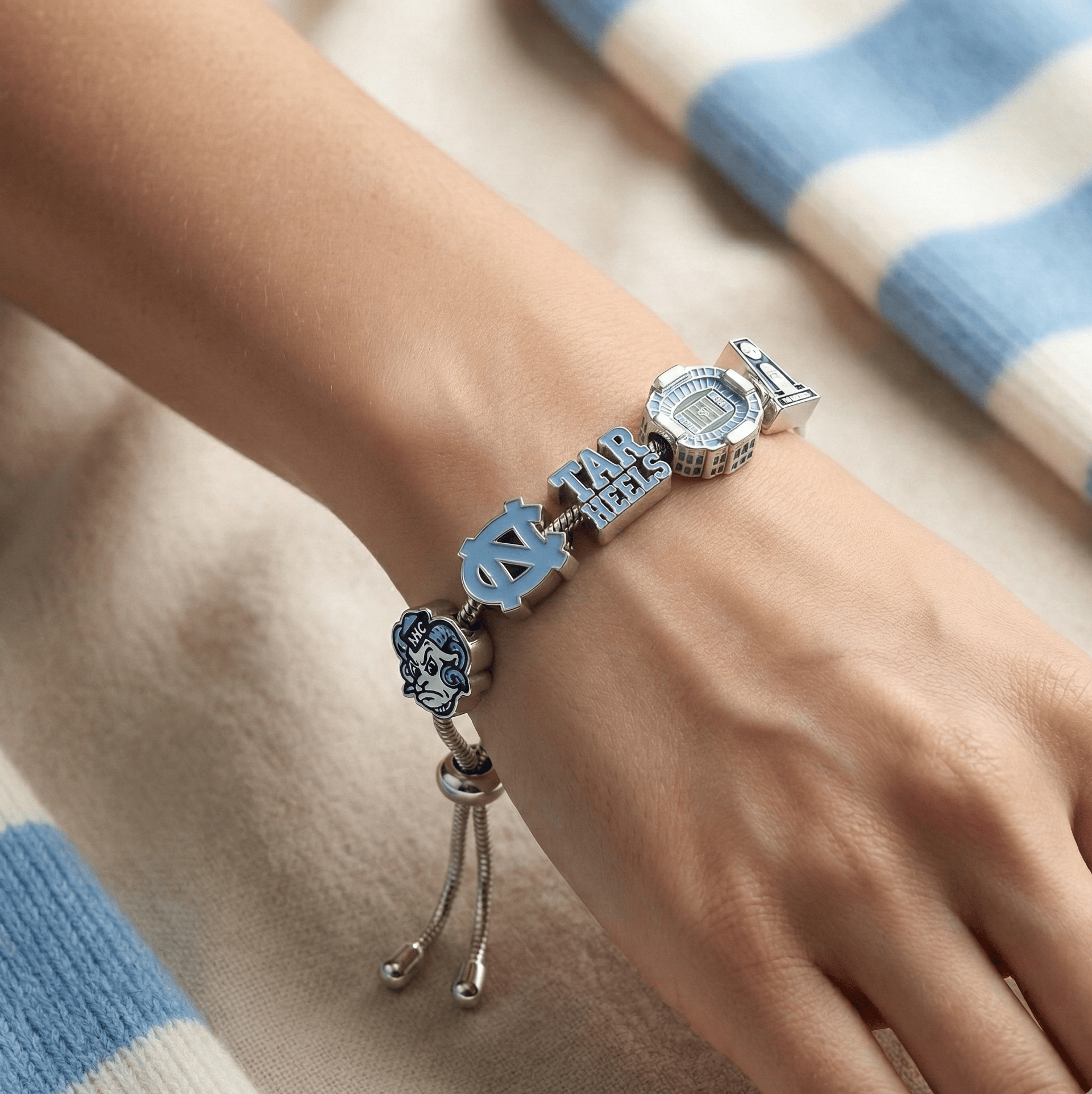 UNC Adjustable Charm Bracelet HTTT