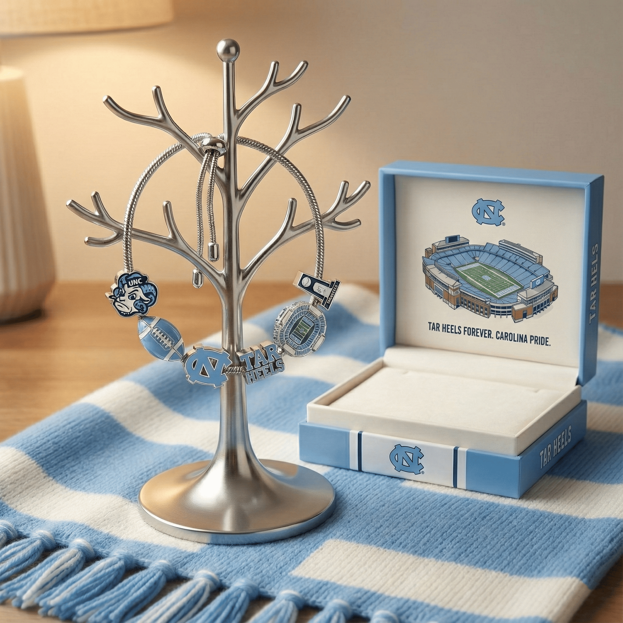 UNC Adjustable Charm Bracelet HTTT