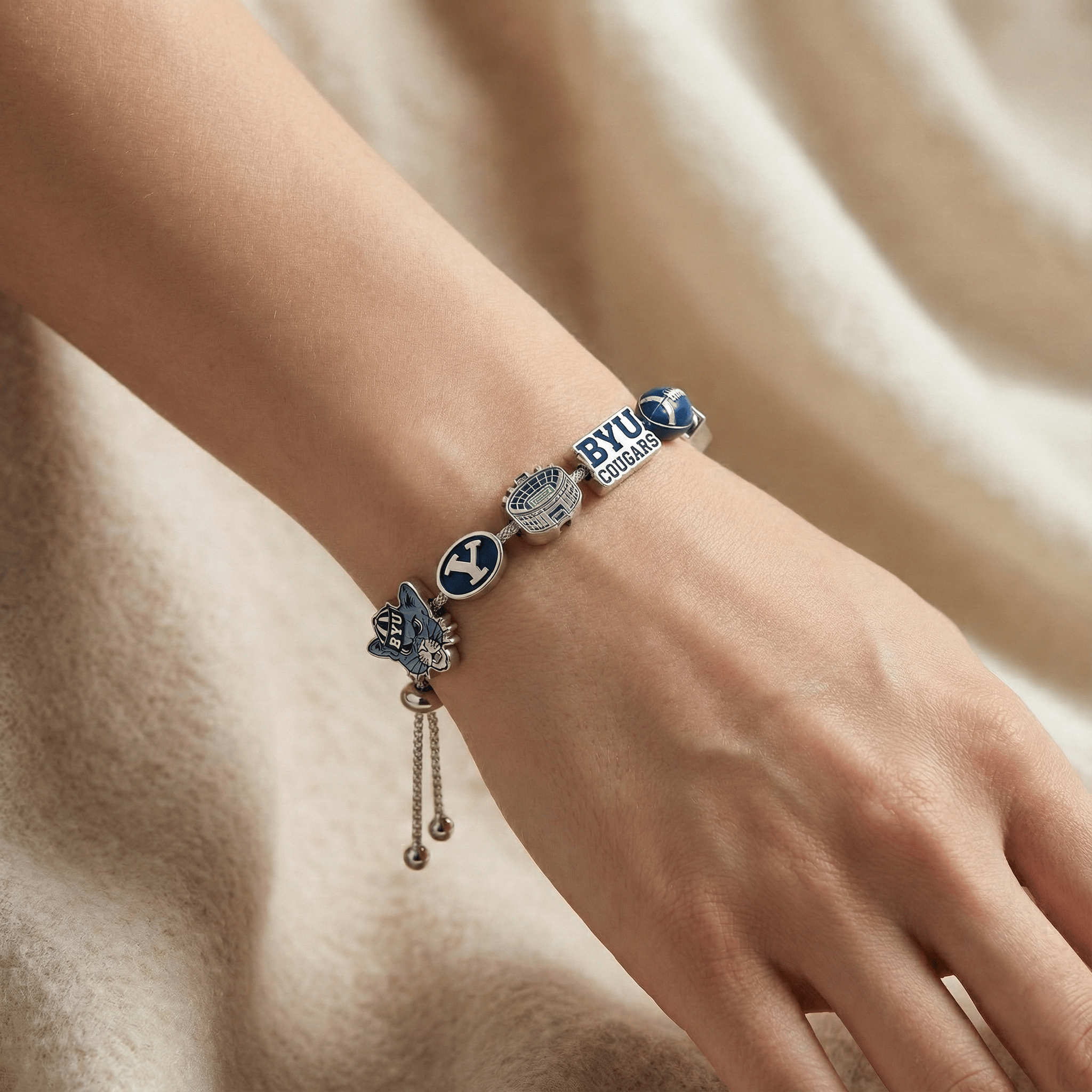 BYU Adjustable Charm Bracelet HTTT