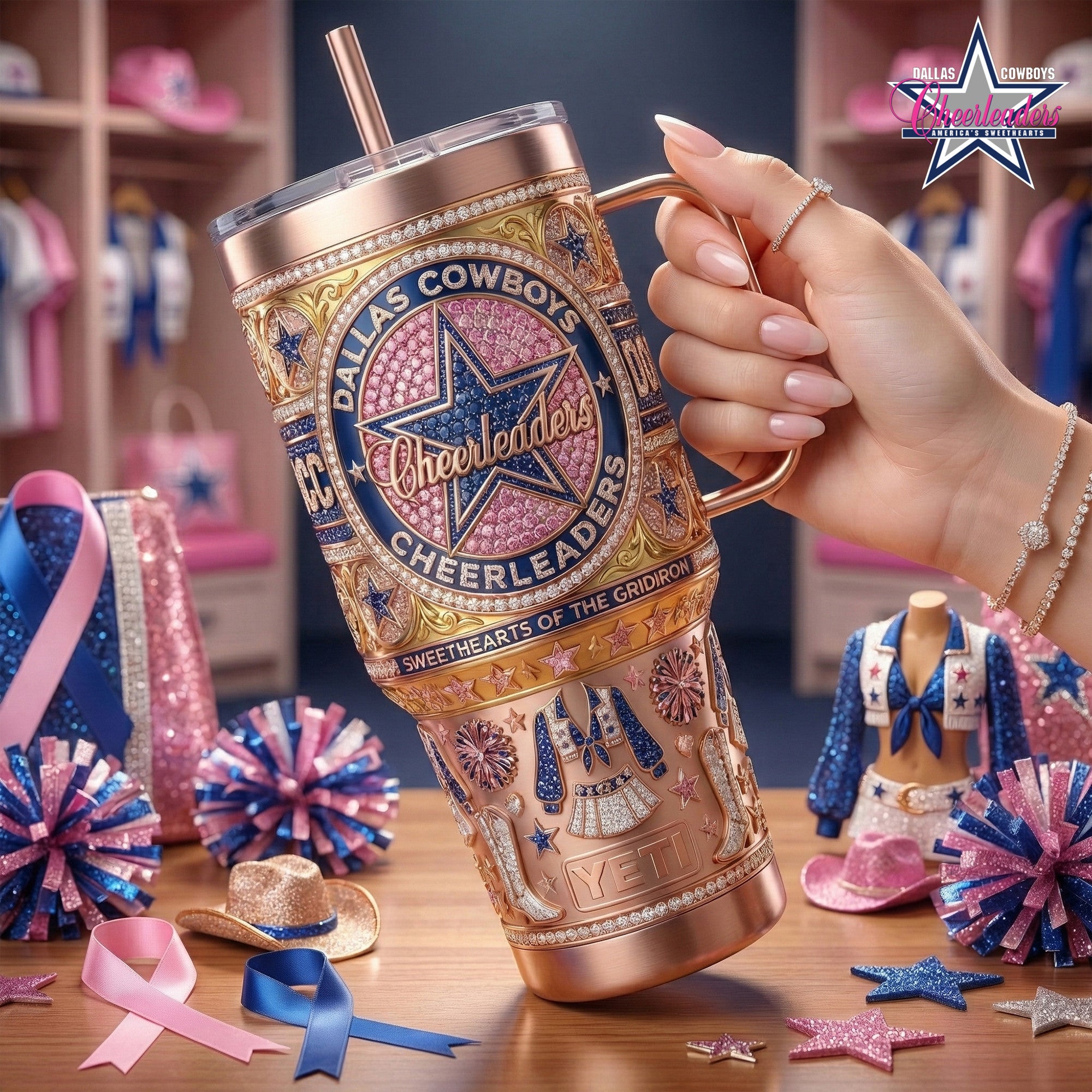 DLCB 40oz Tumbler With Handle LNTH